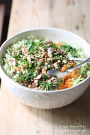 Almond Ginger Slaw