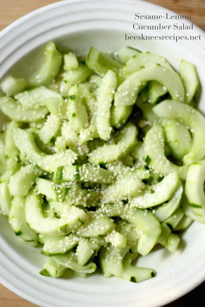 Cucumber sesame salad
