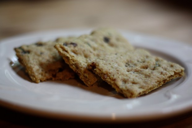 Rosemary Raisin Crackers
