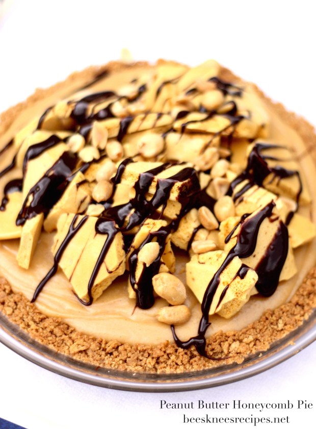 Peanut Butter Honeycomb Pie
