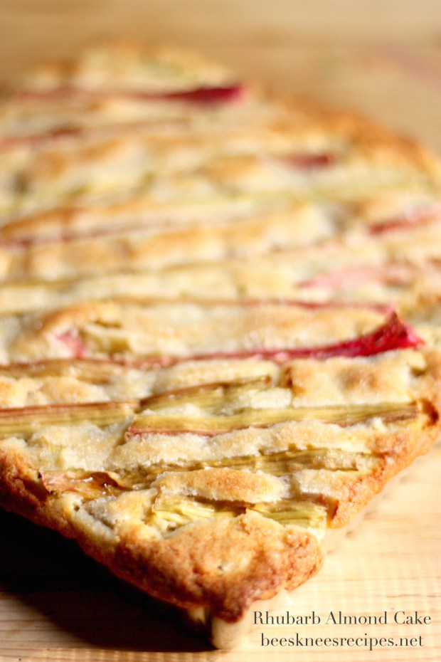 Rhubarb Almond Cake
