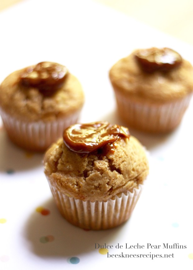 Dulce de Leche Pear Muffins