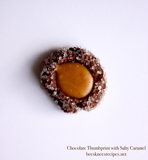 Chocolate Thumbprint with Caramel