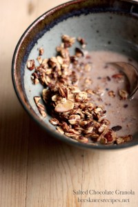 Chocolate Granola Spoon