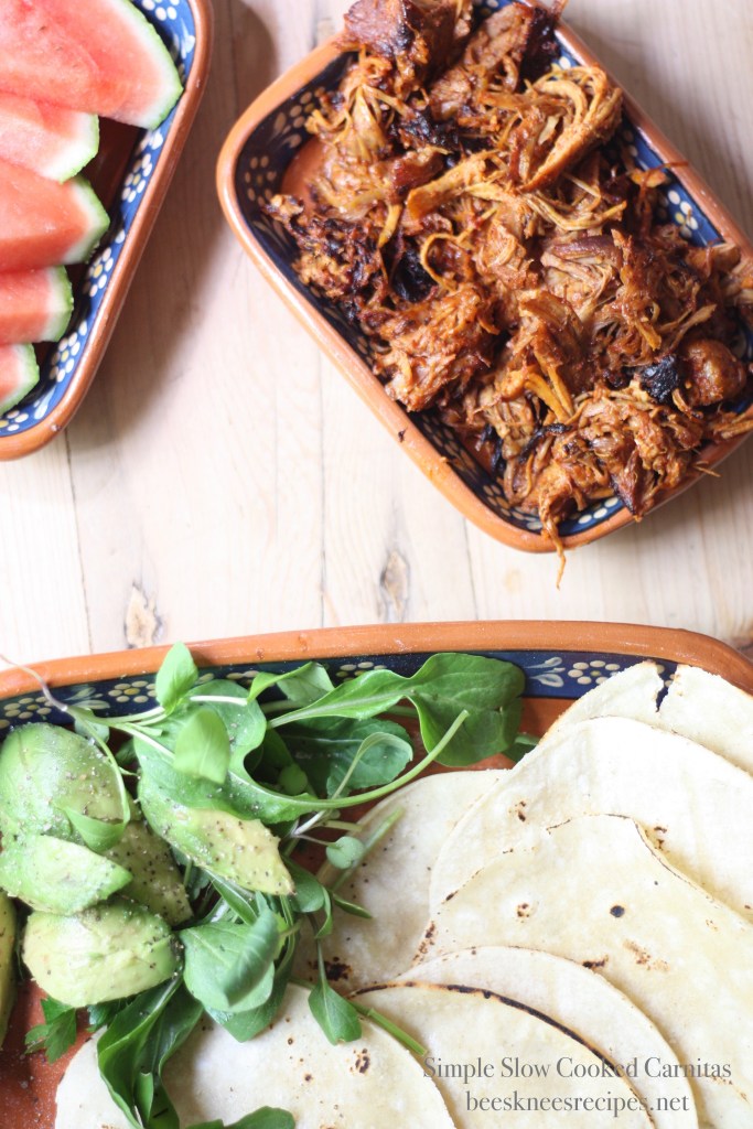 Pork Carnitas with tortillas